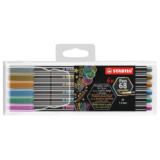 Stabilo&#xAE; Pen 68 Metallic 6 Color Multiliner Set
